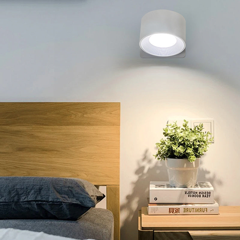 Lámpara de Pared LED Recargable Magnética 360° con 3 Tonos de Luz