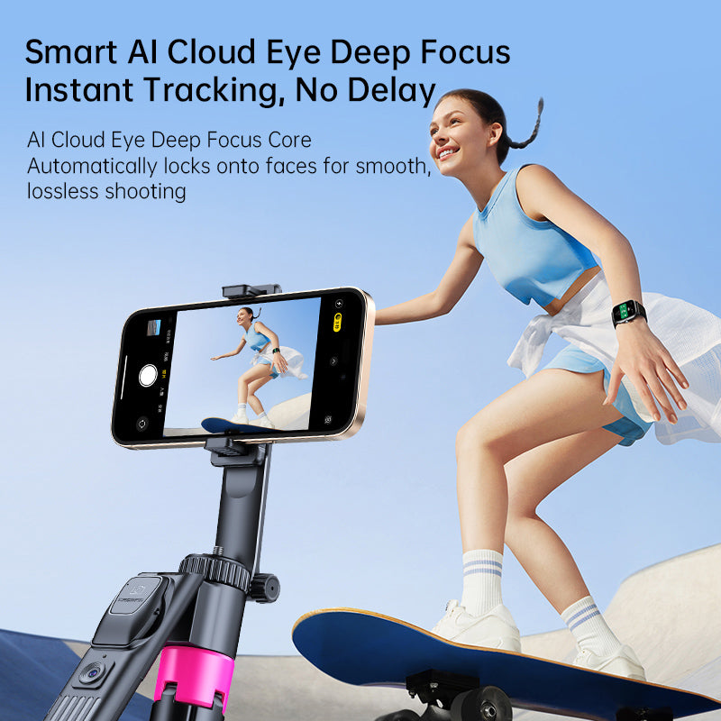 Trípode Gimbal SS2 con Seguimiento Facial 360° y Control por Gestos