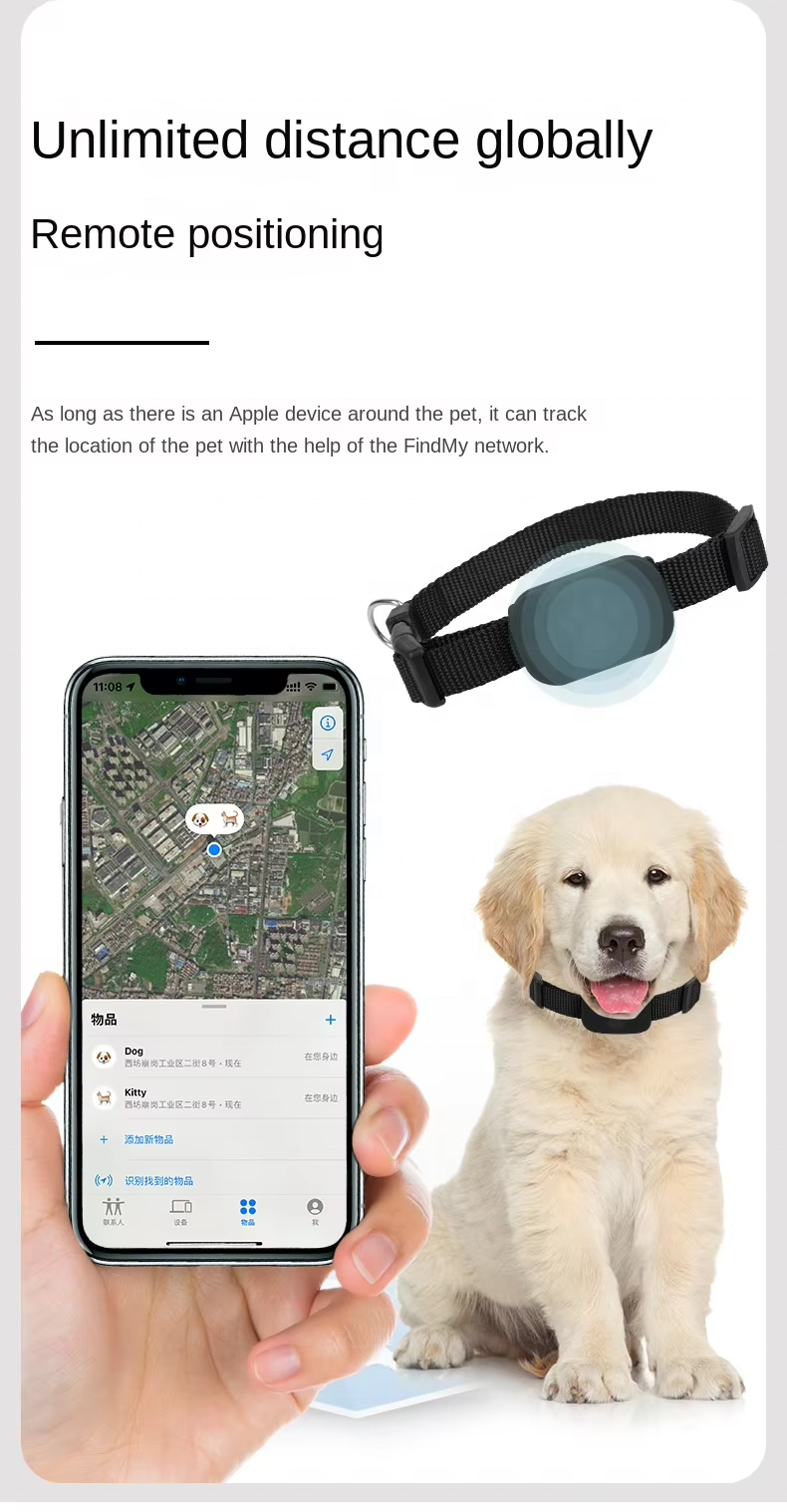 Collar Localizador SmartTag para Mascotas con Seguimiento de Ubicación